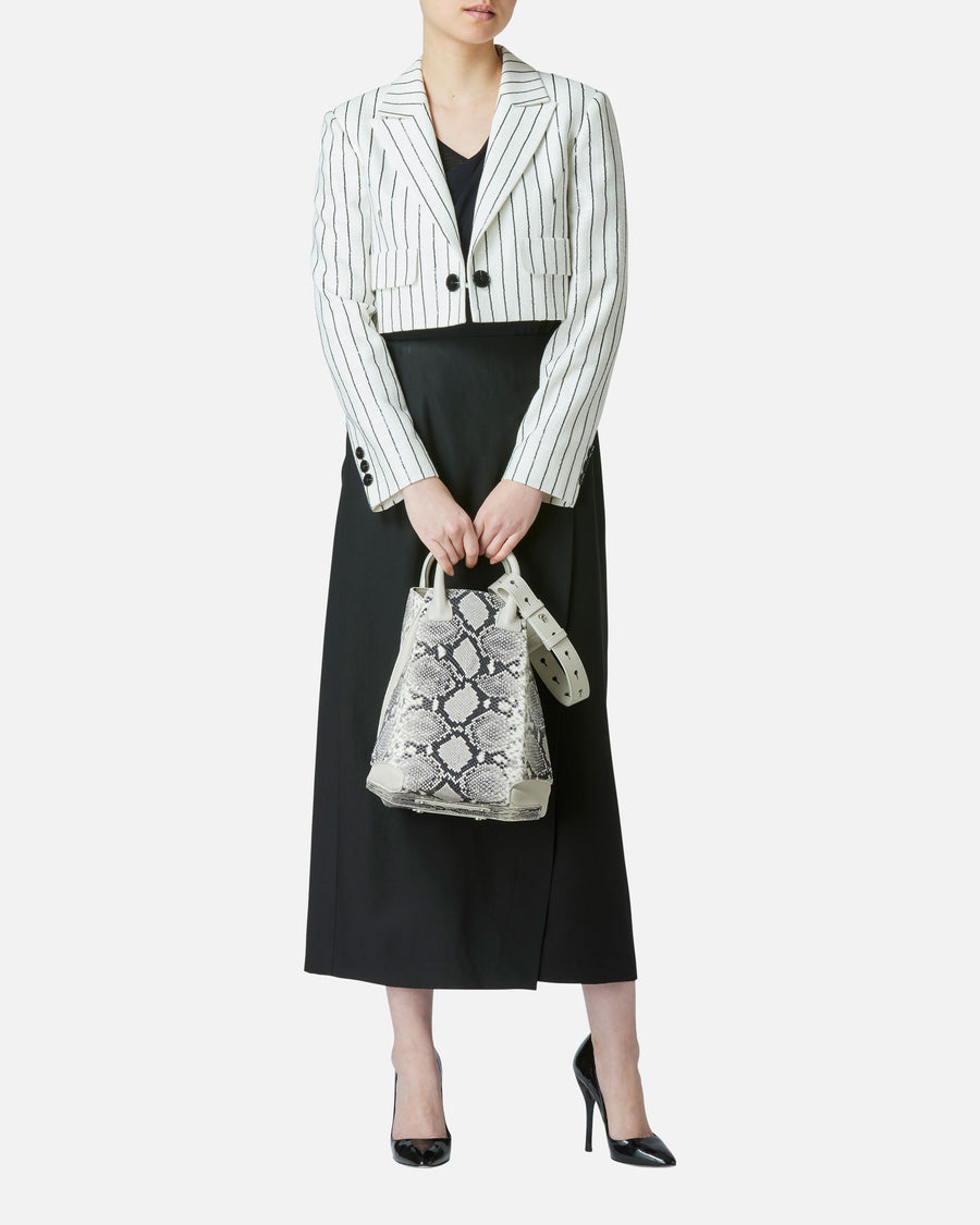 Combi leather shoulder bag (large)