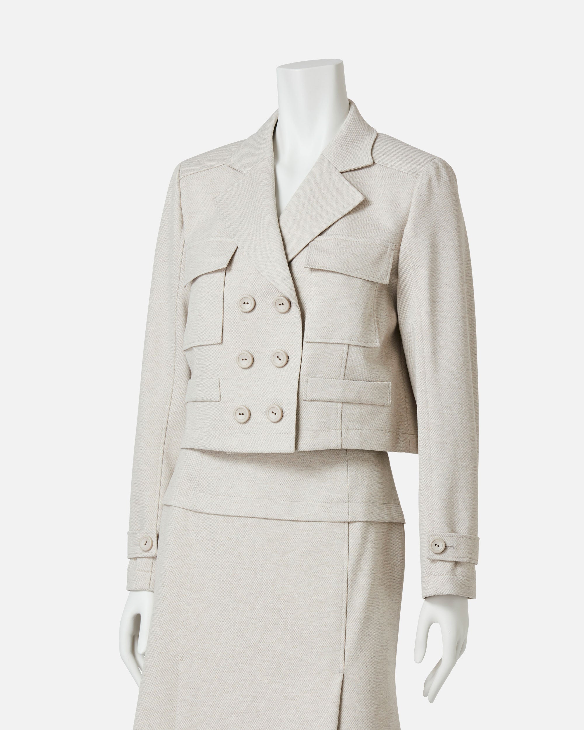 Short Double Jersey Jacket