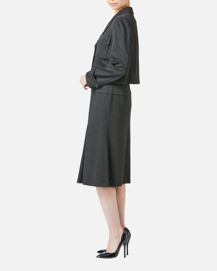 Double Jersey Semi Flared Skirt