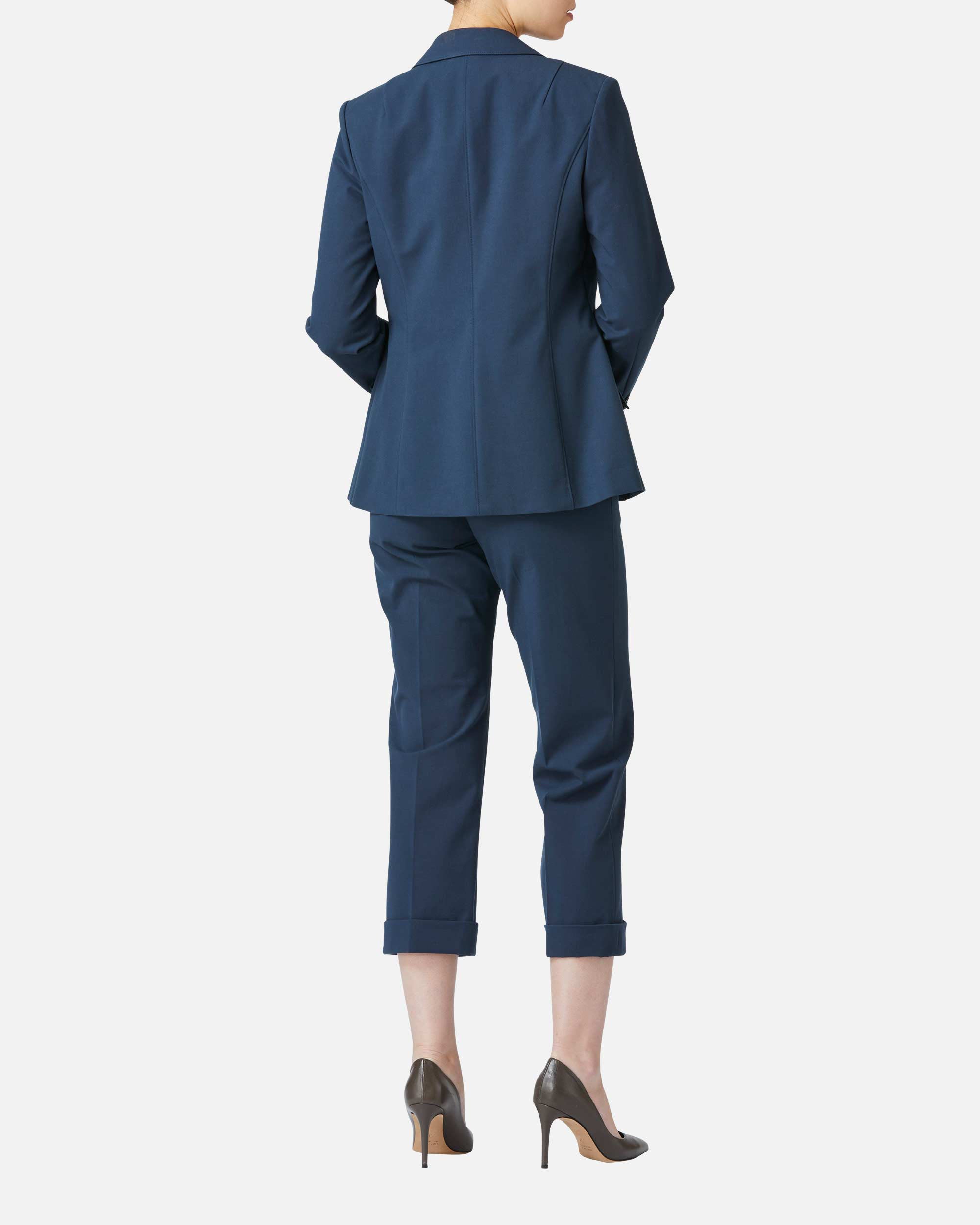 Stretch Gabardine Tapered Pants