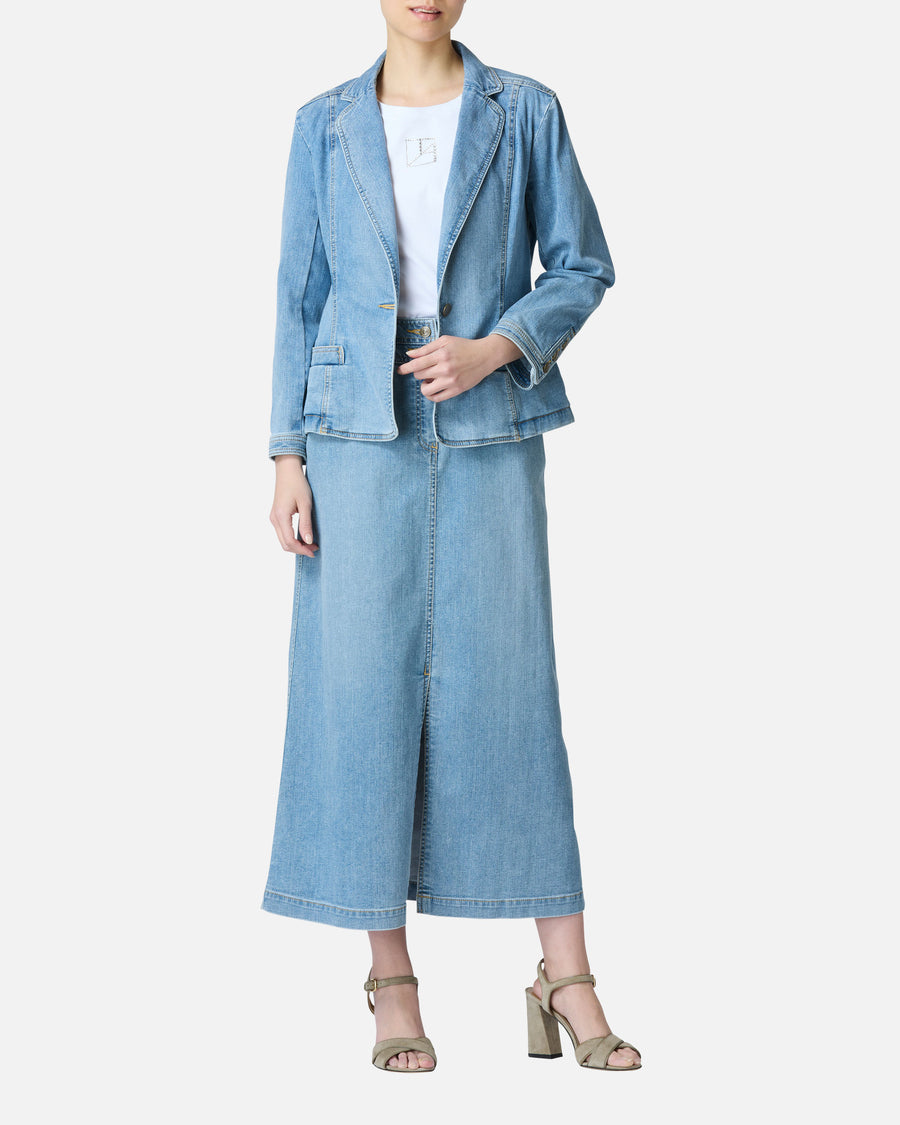 Summer Denim Long Skirt