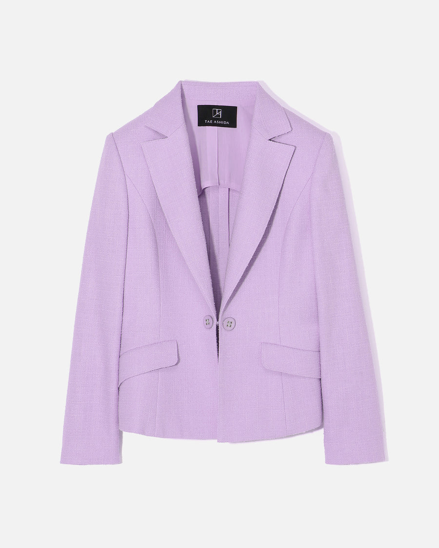 Summer Cotton Tweed Tailored Jacket