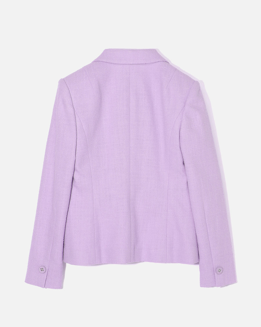 Summer Cotton Tweed Tailored Jacket