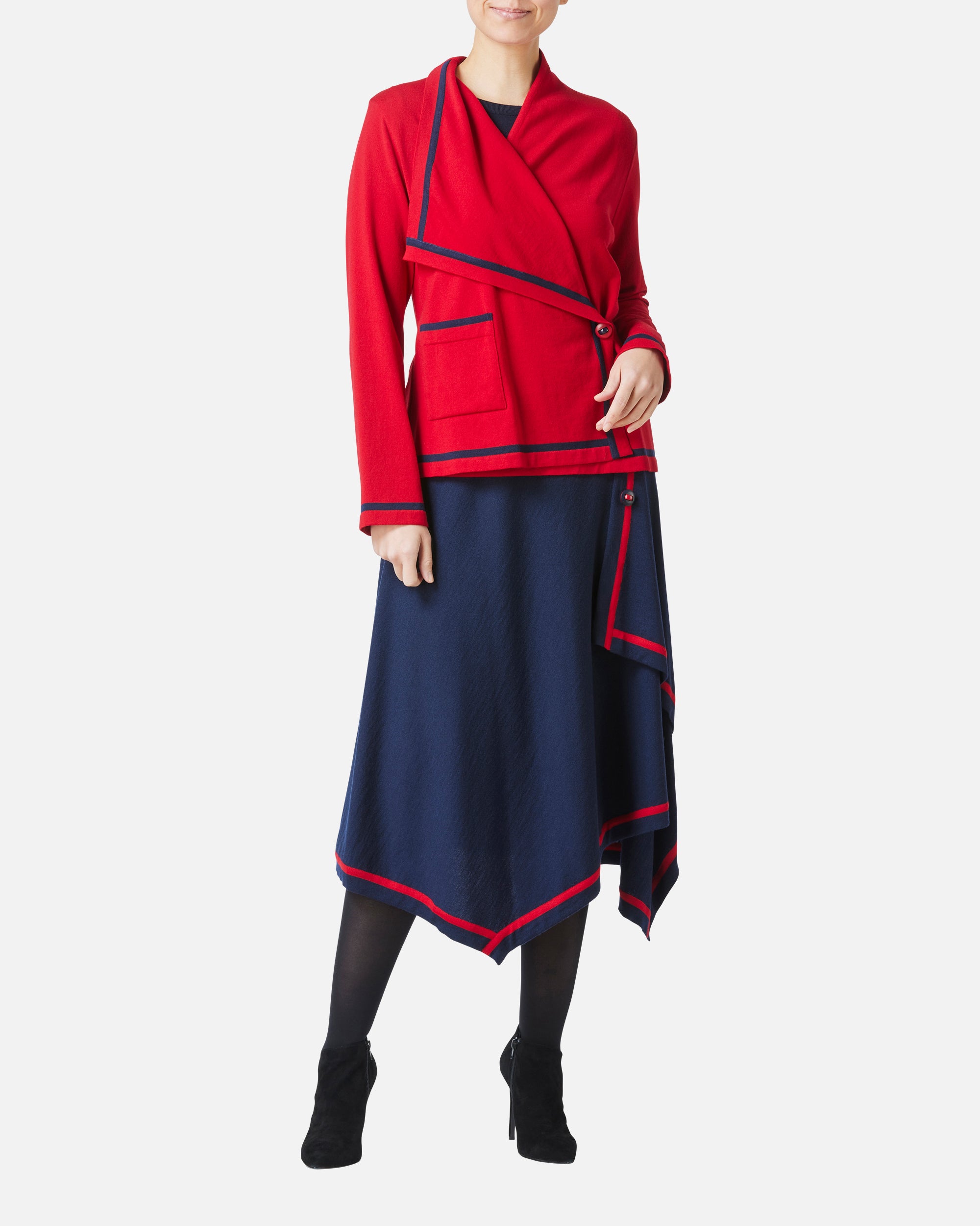 Wool Cashmere Crew-Neck Pullover