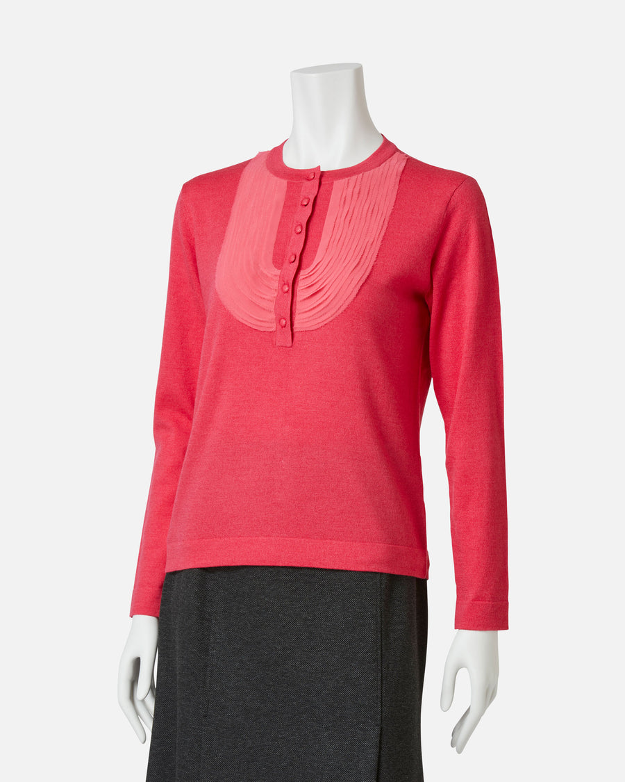 Silk Wool Knit Pullover