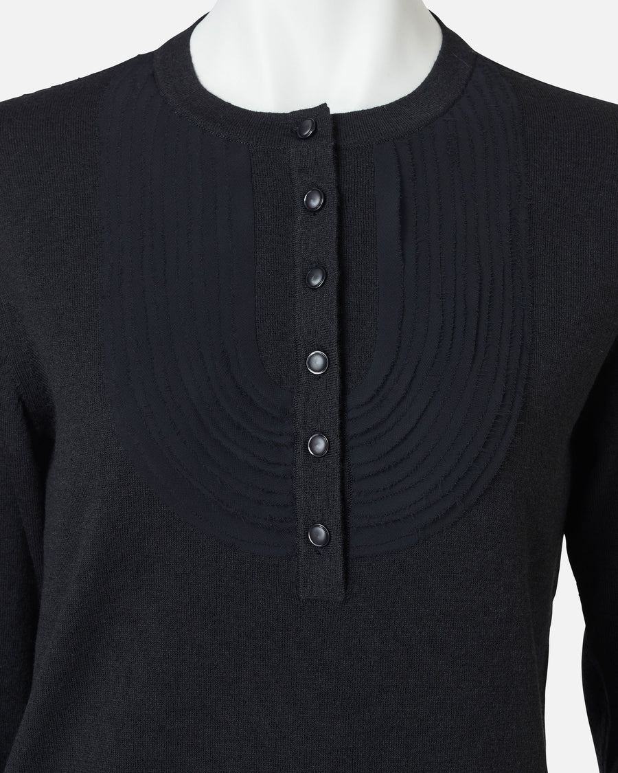 Silk Wool Knit Pullover