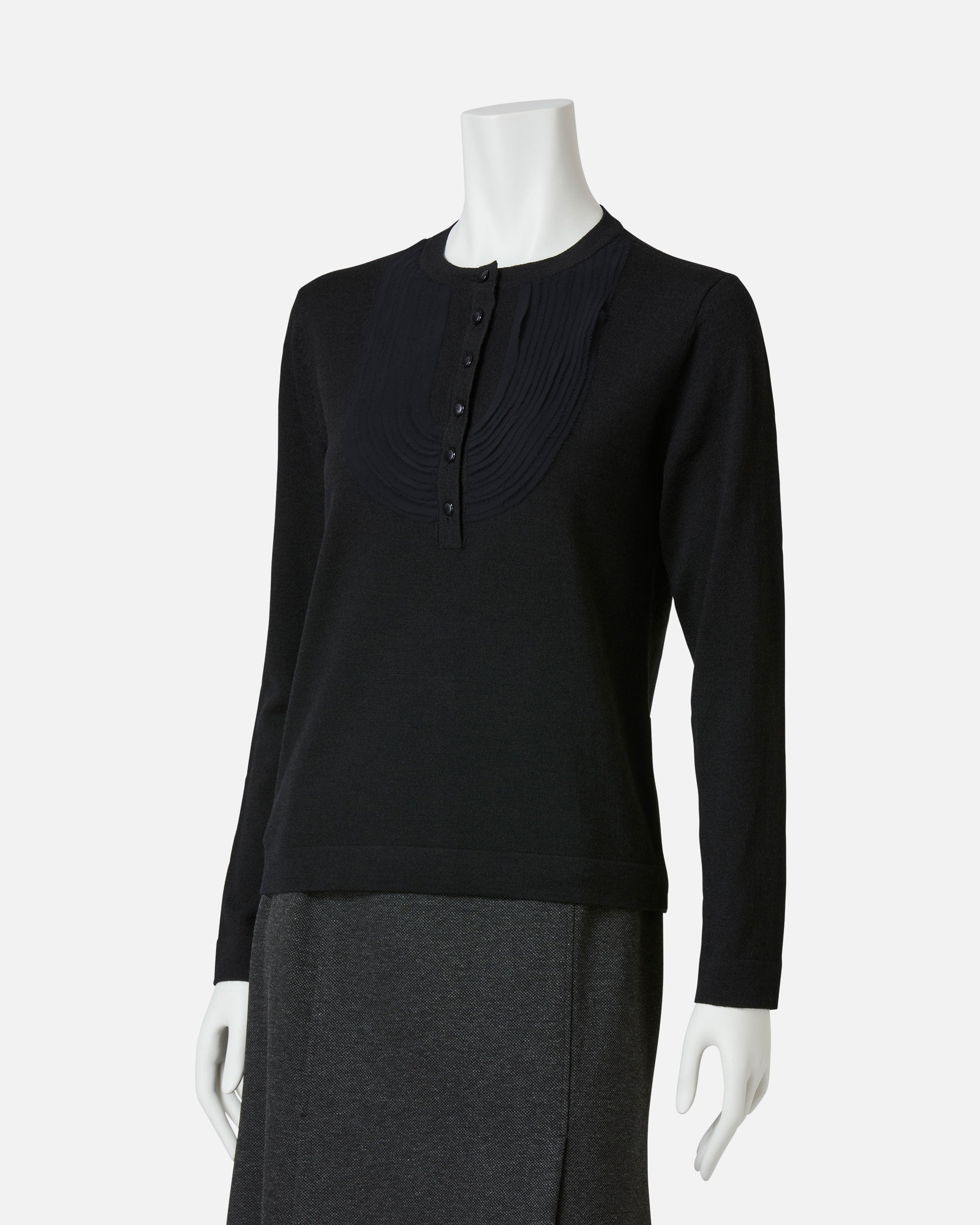 Silk Wool Knit Pullover