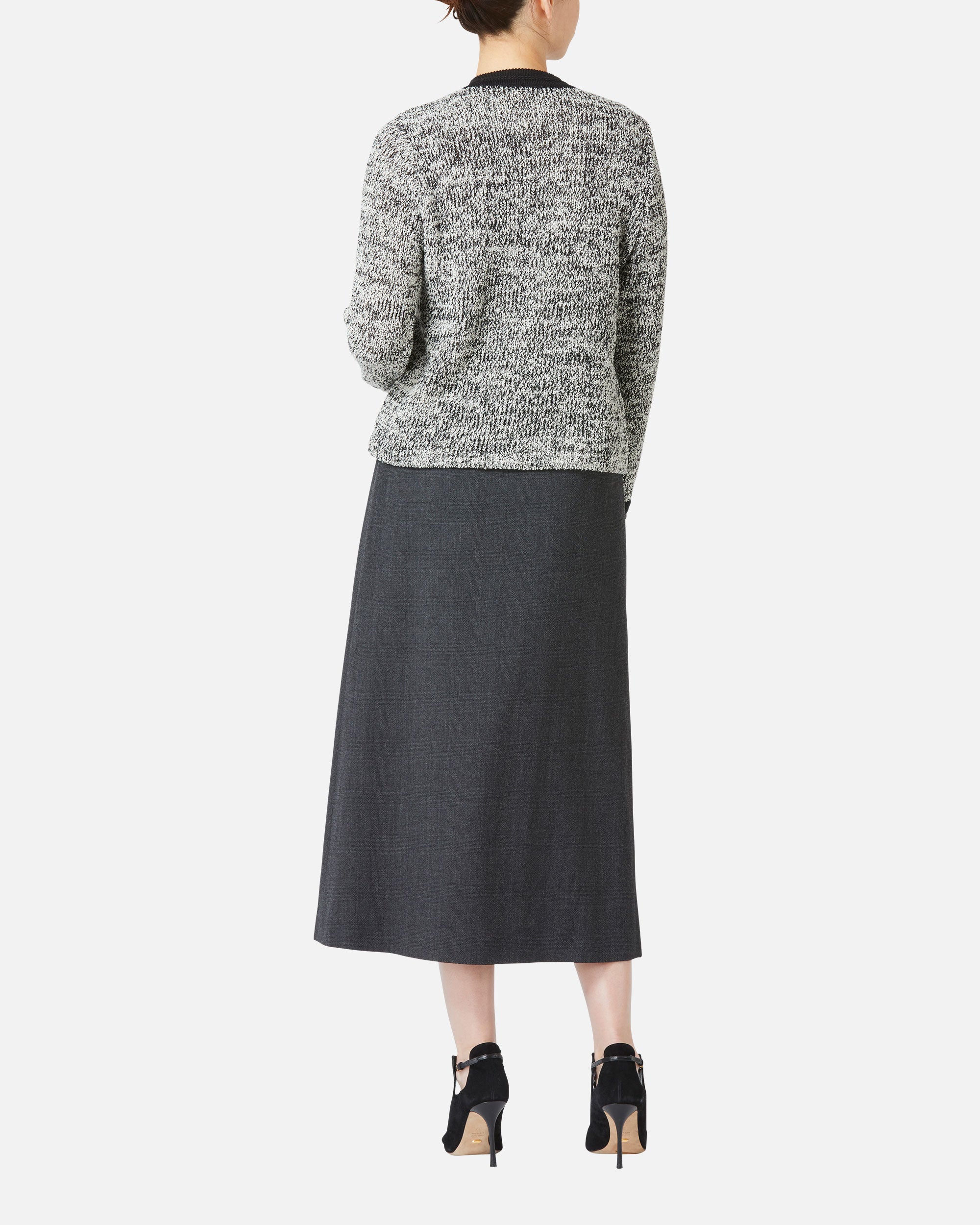 Tweed Style Knit Jacket