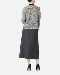 Tweed Style Knit Jacket