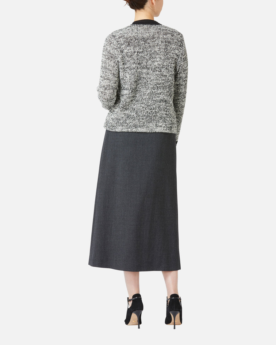 Tweed Style Knit Jacket
