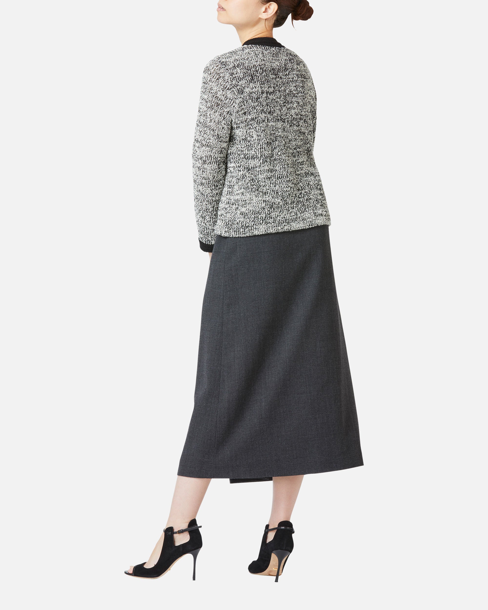 Tweed Style Knit Jacket