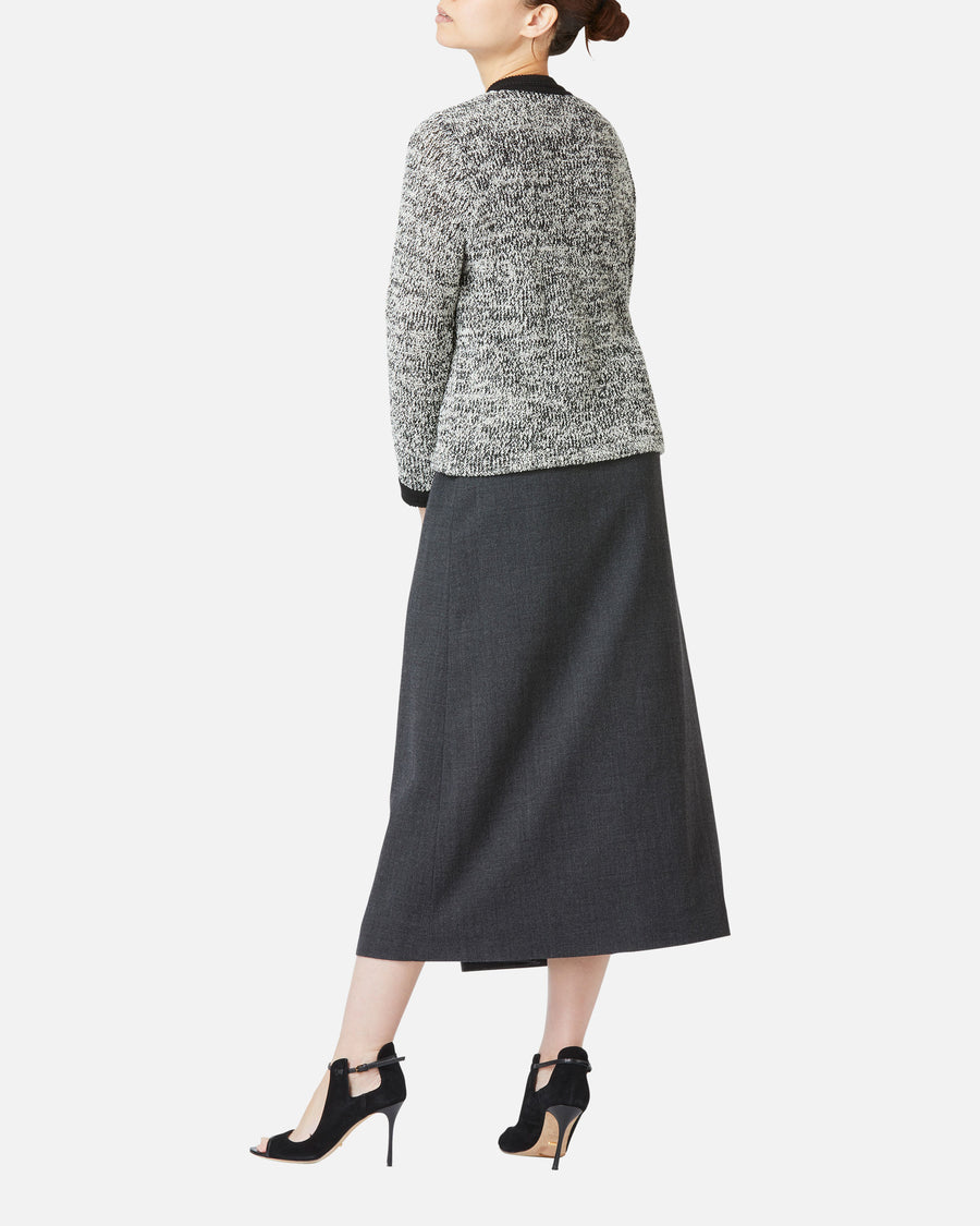 Tweed Style Knit Jacket