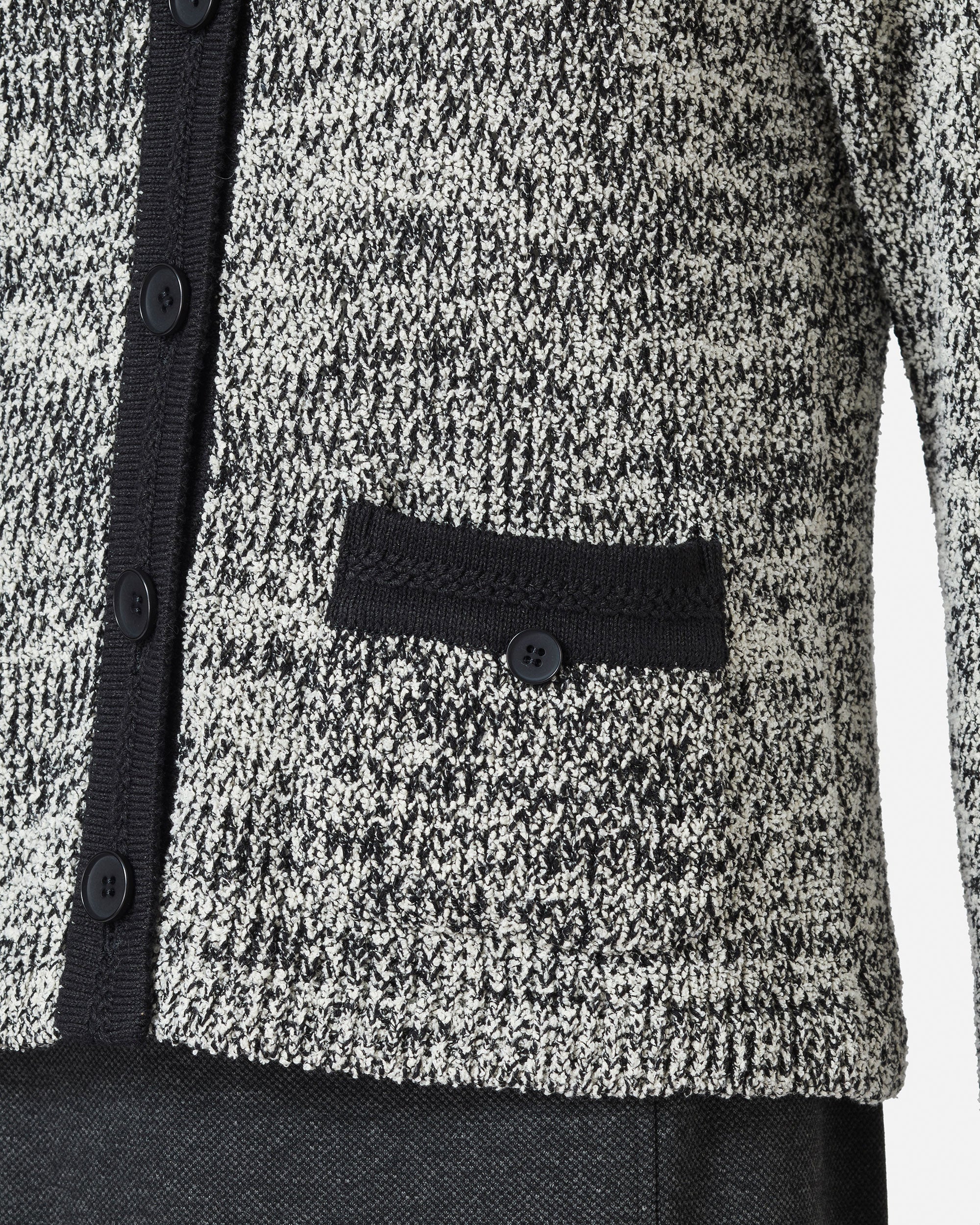 Tweed Style Knit Jacket