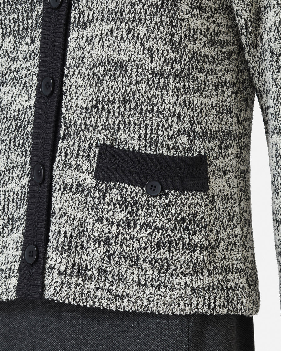 Tweed Style Knit Jacket