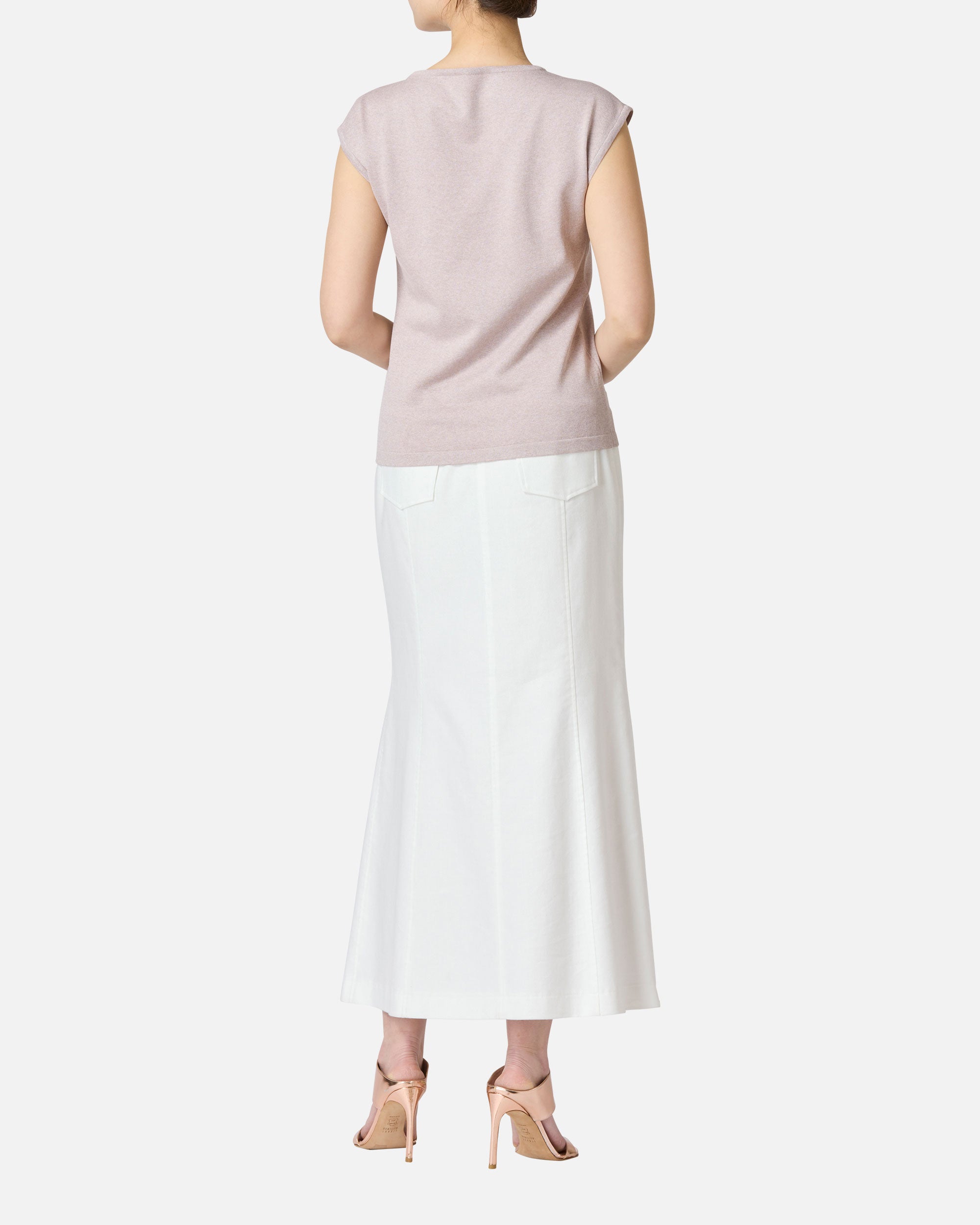 Cotton Rayon Twill Long Skirt