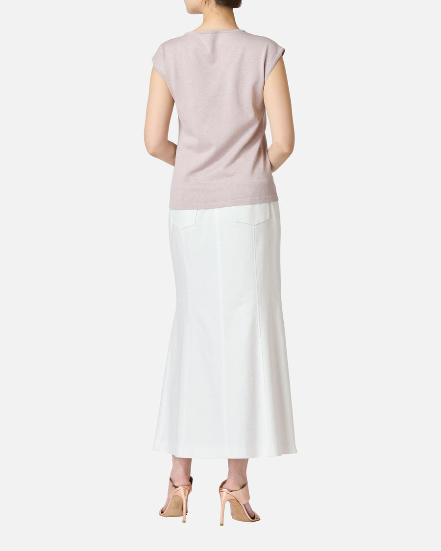 Cotton Rayon Twill Long Skirt