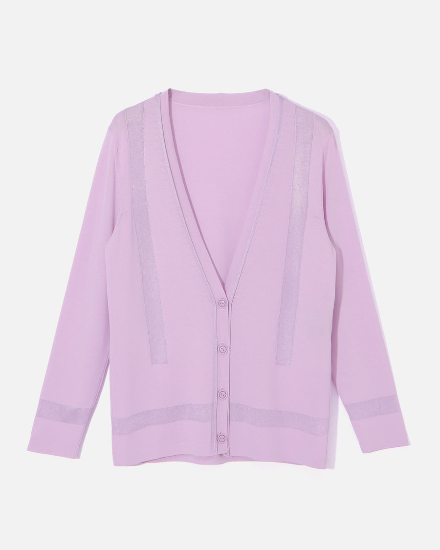 Rayon Stretch Knit Cardigan
