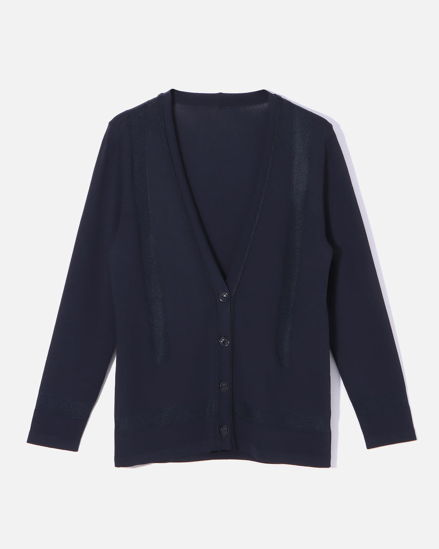 Rayon Stretch Knit Cardigan