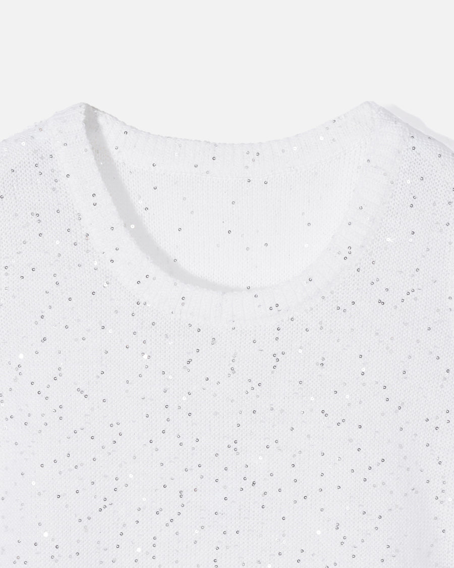 Sequin Knit Pullover