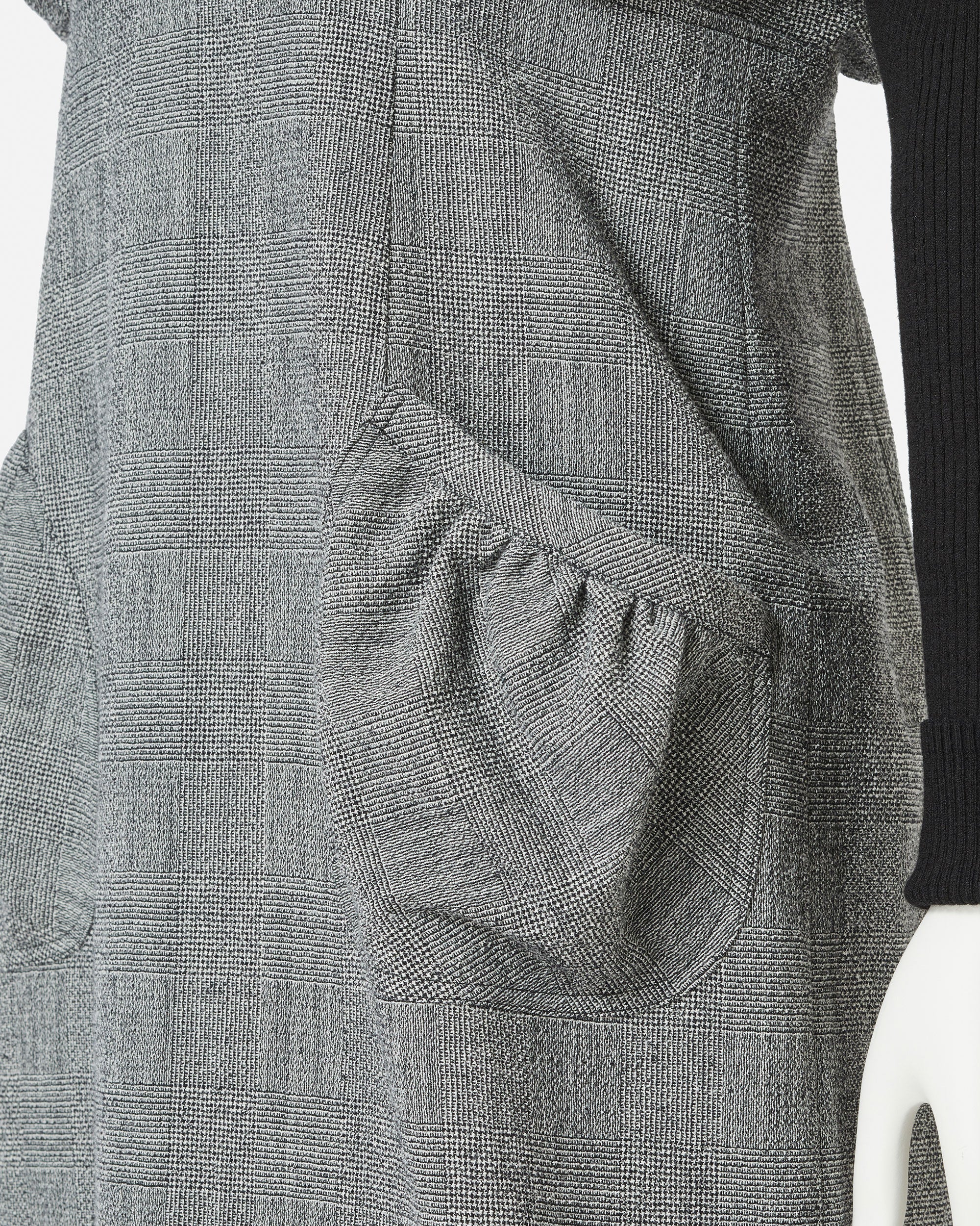 Puff × Knitted Sleeve Dress