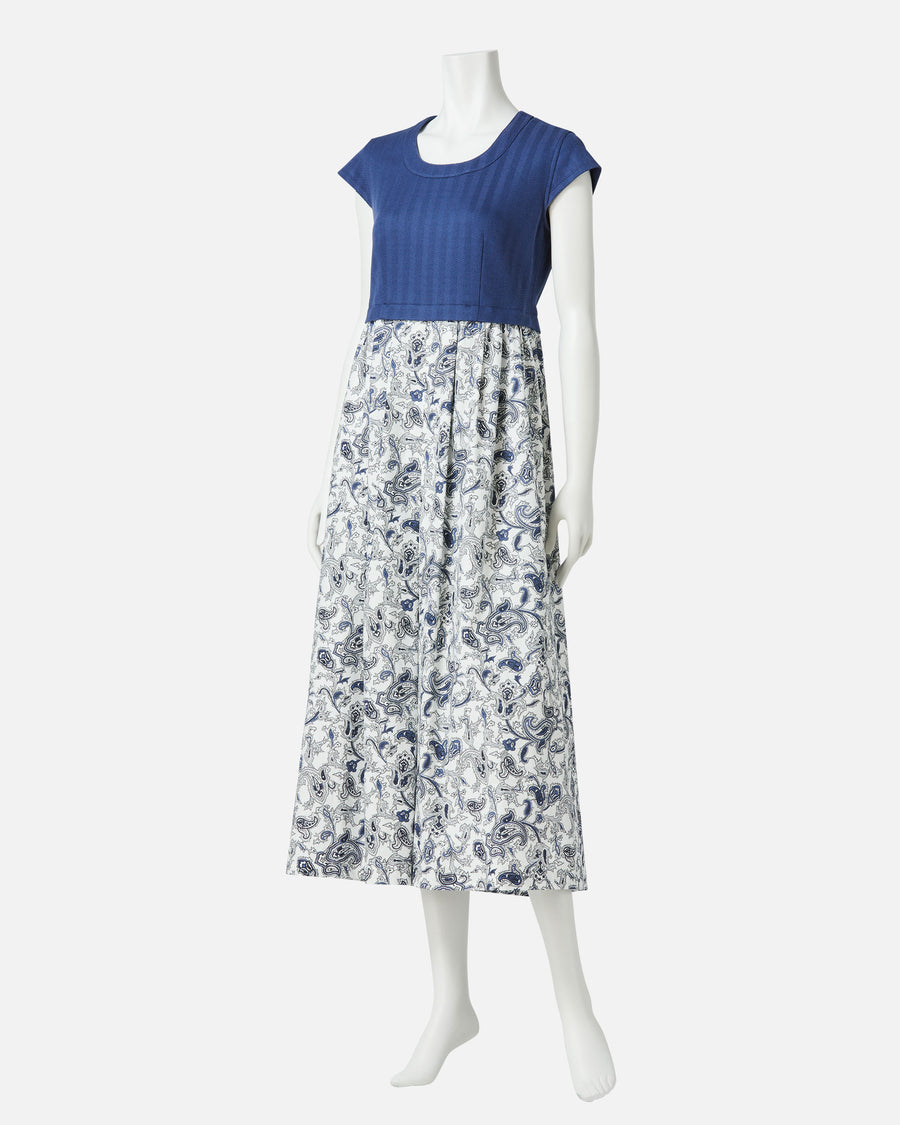 Jersey Summer Dress with Paisley Print