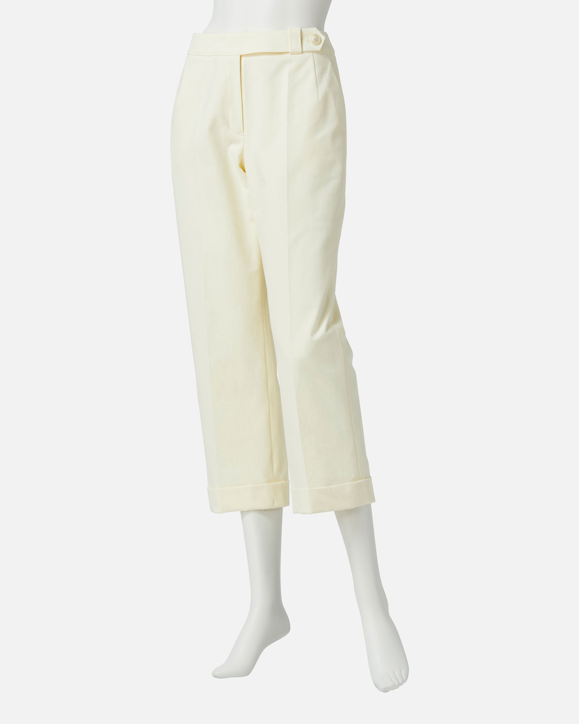 Stretch Gabardine Tapered Pants
