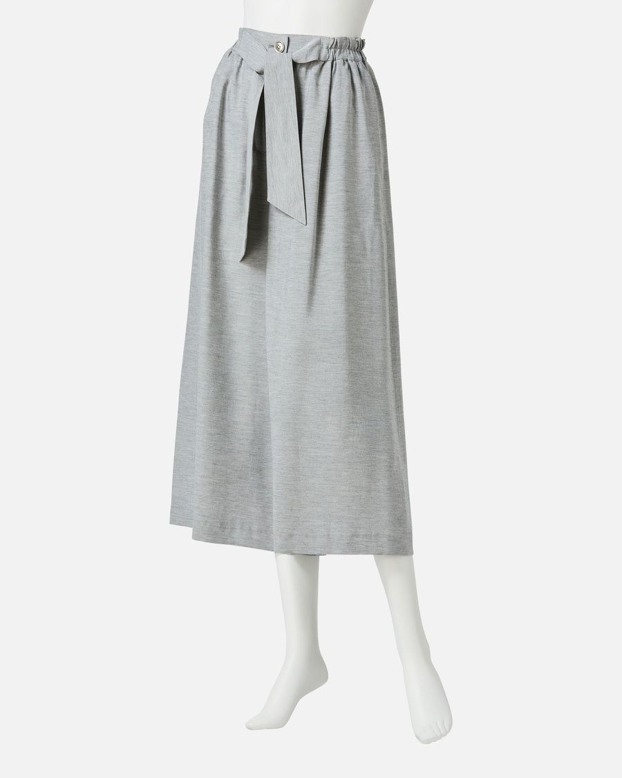 Gathered Waist Pants with Ribbon