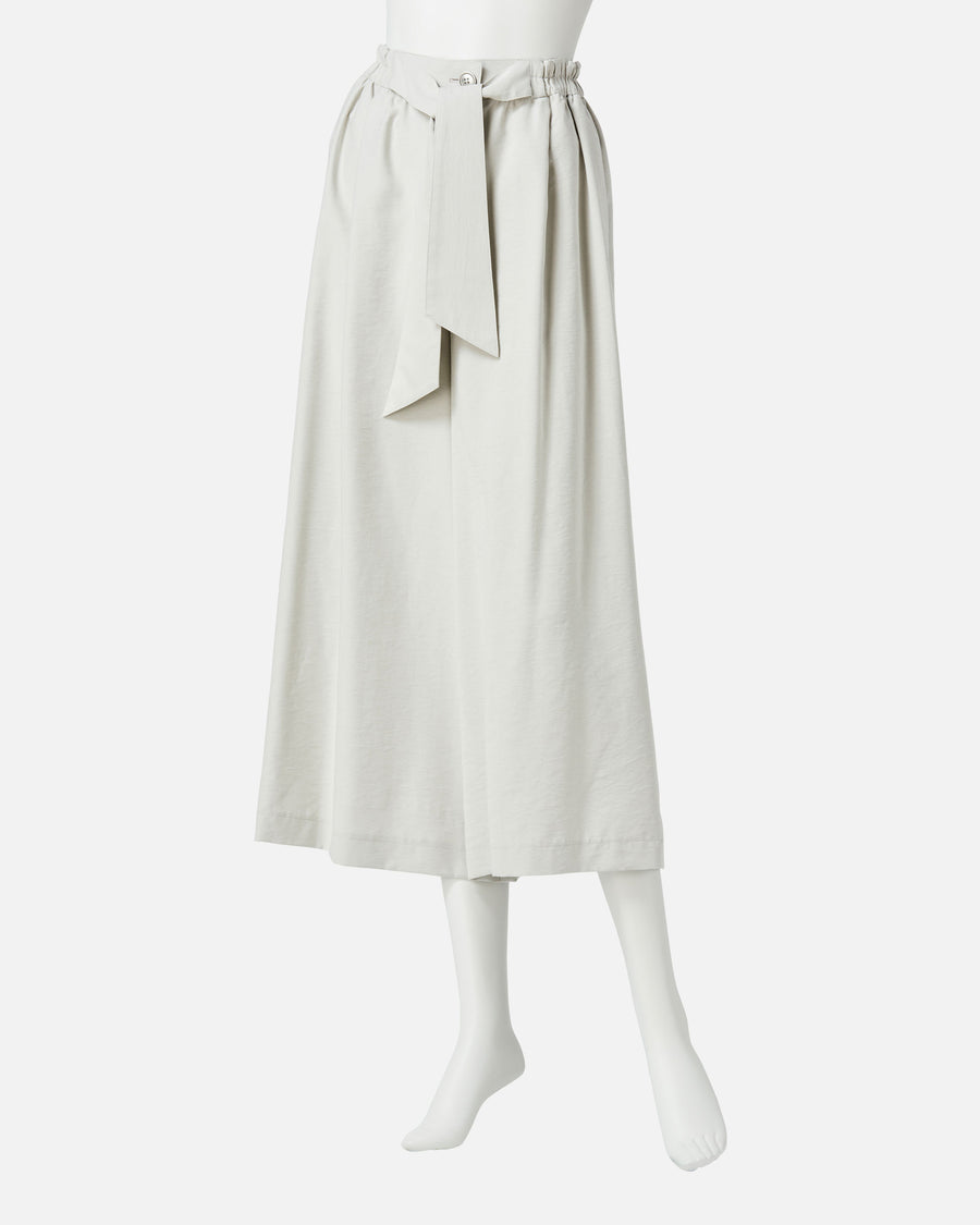 Gathered Waist Pants with Ribbon