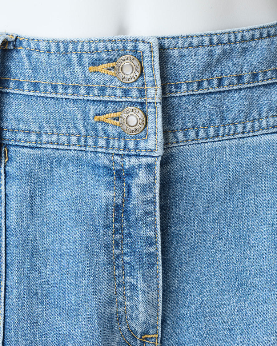 Summer Denim Wide Pants