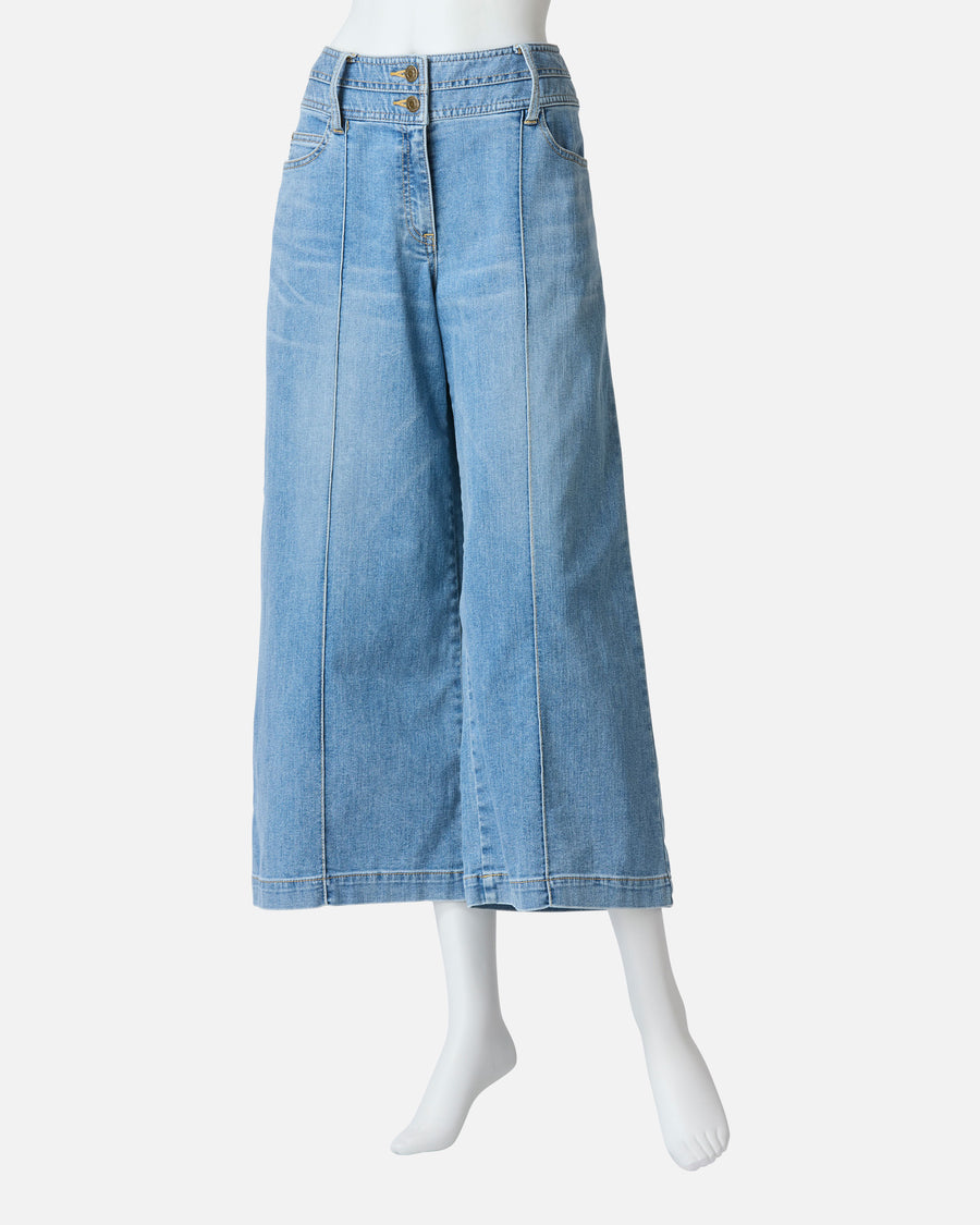 Summer Denim Wide Pants
