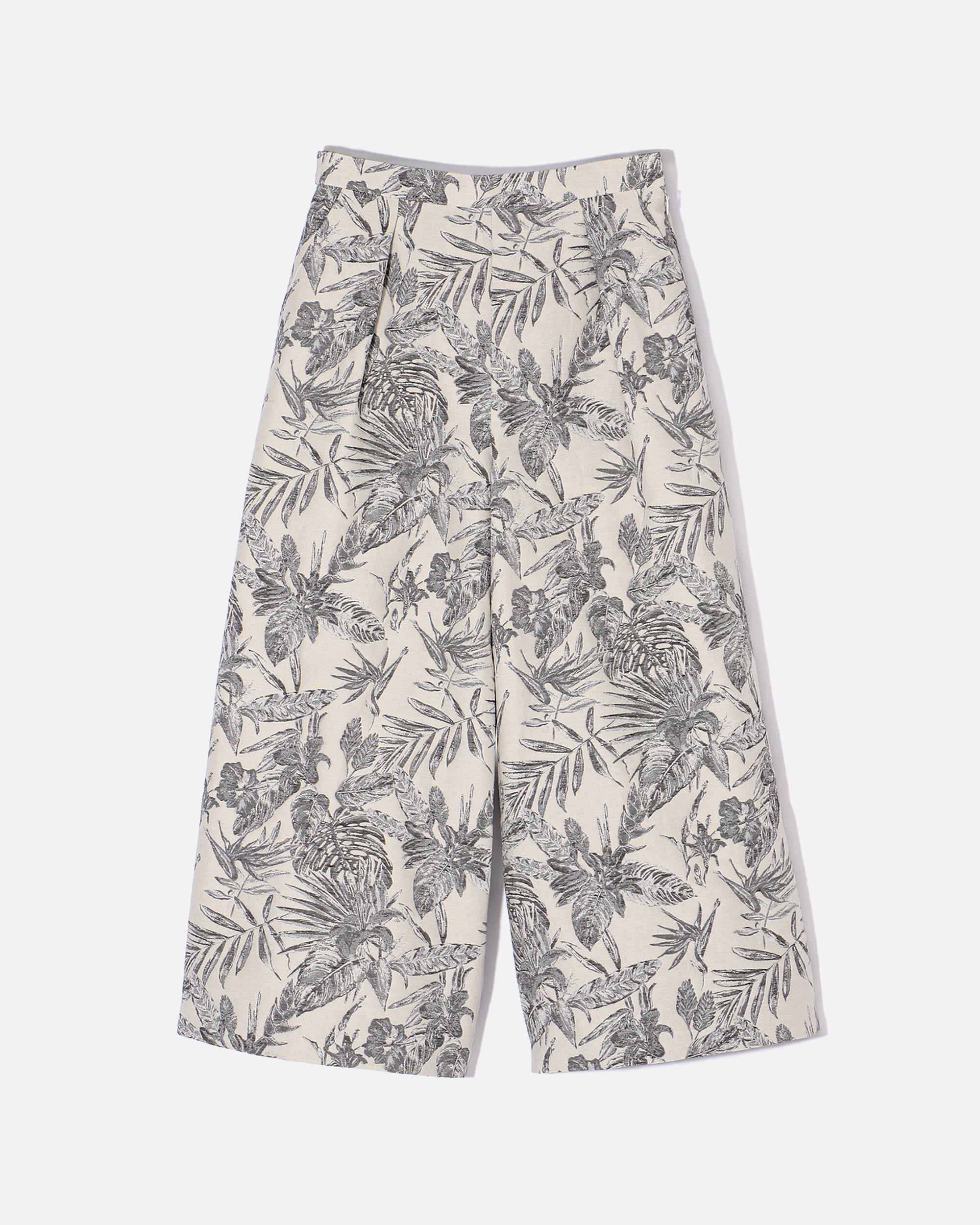 Cotton Polyester Jacquard Wide Pants