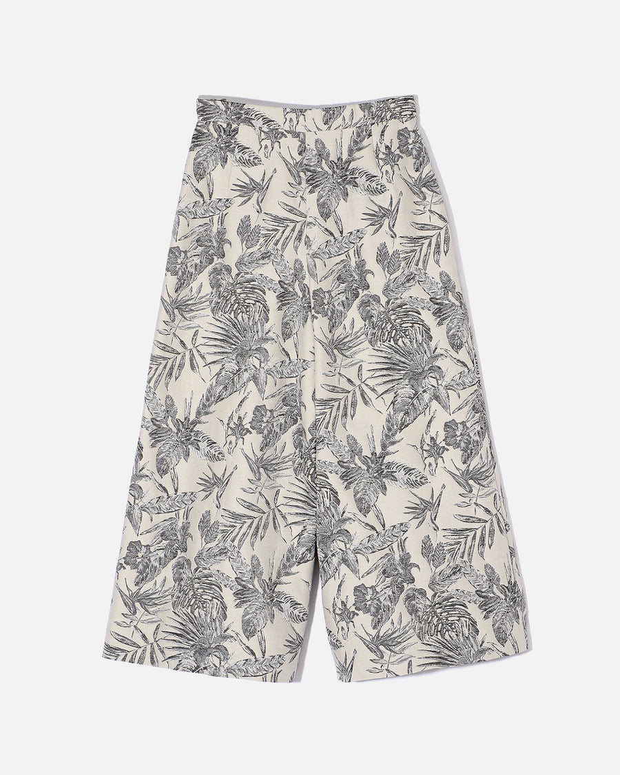 Cotton Polyester Jacquard Wide Pants