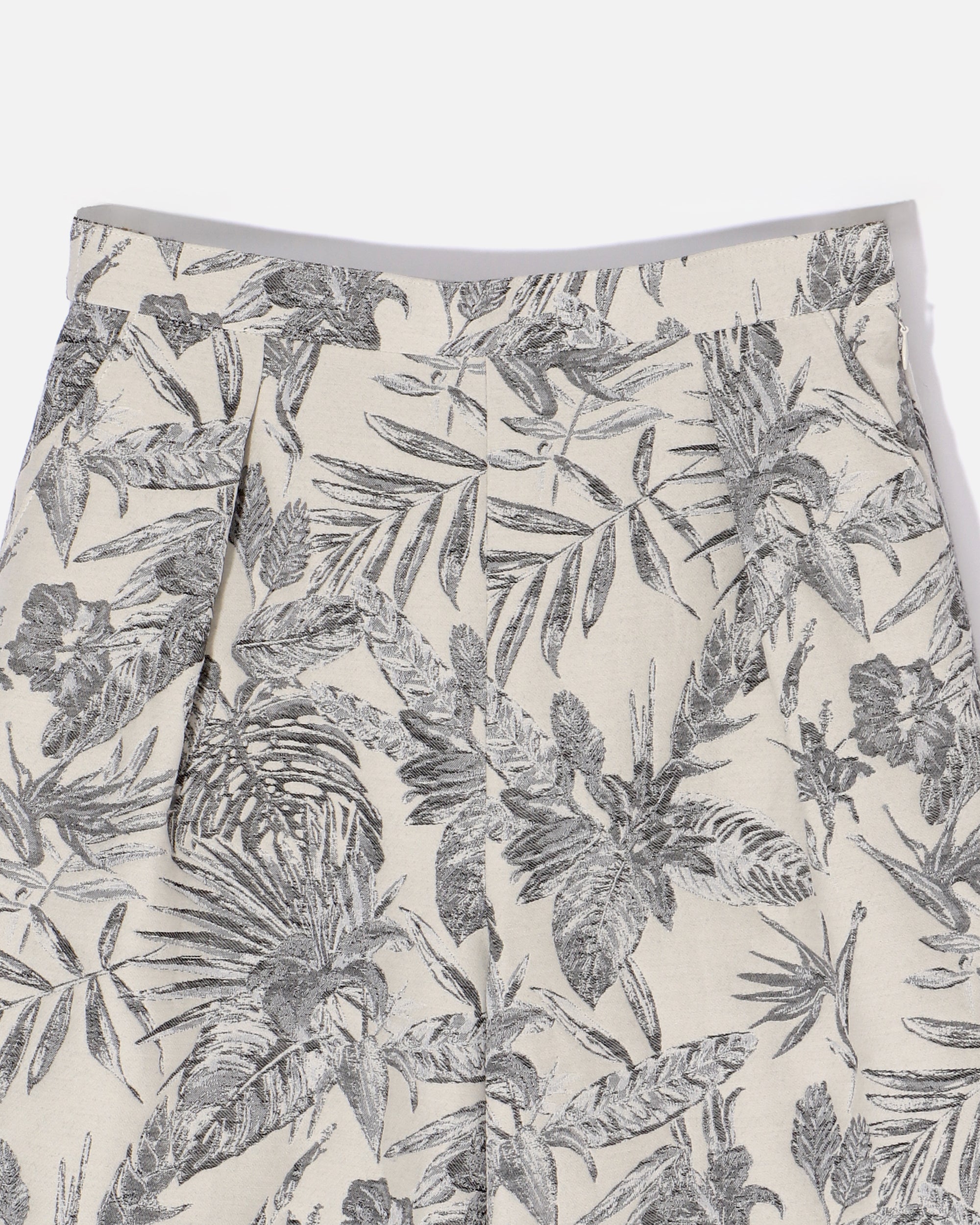 Cotton Polyester Jacquard Wide Pants