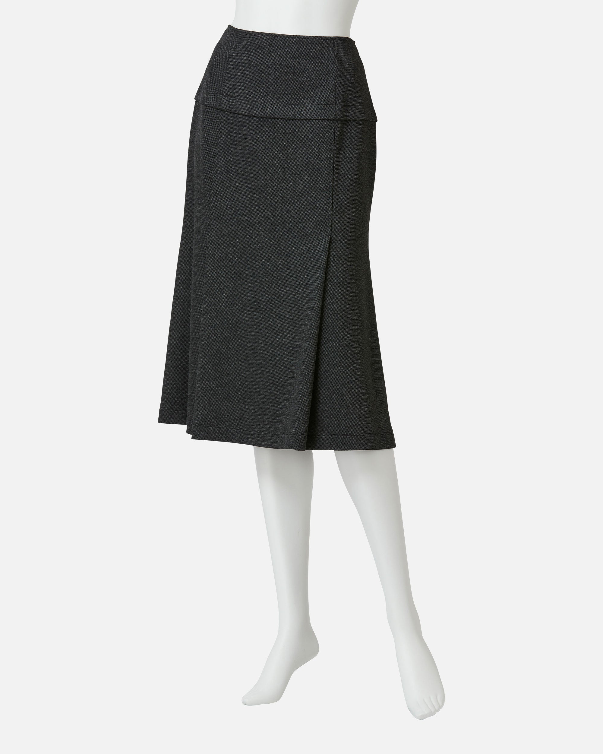 Double Jersey Semi Flared Skirt
