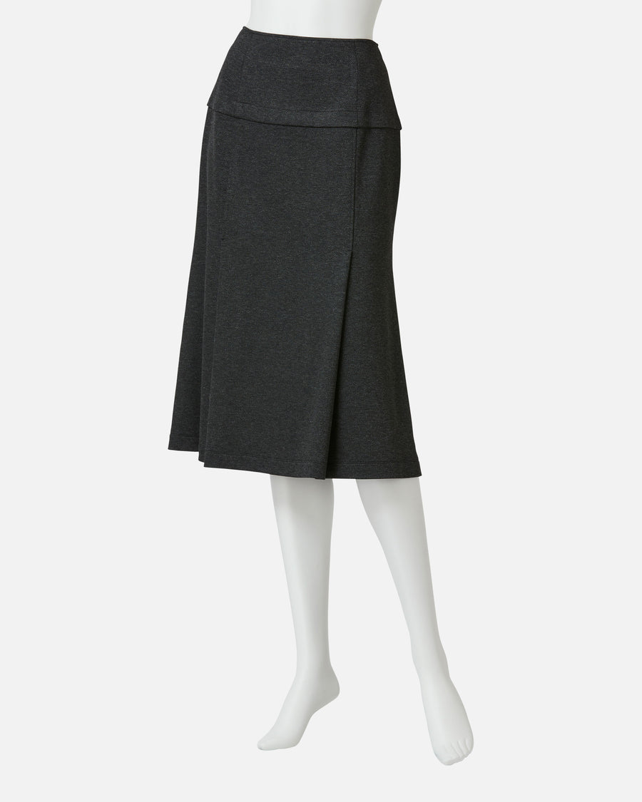 Double Jersey Semi Flared Skirt