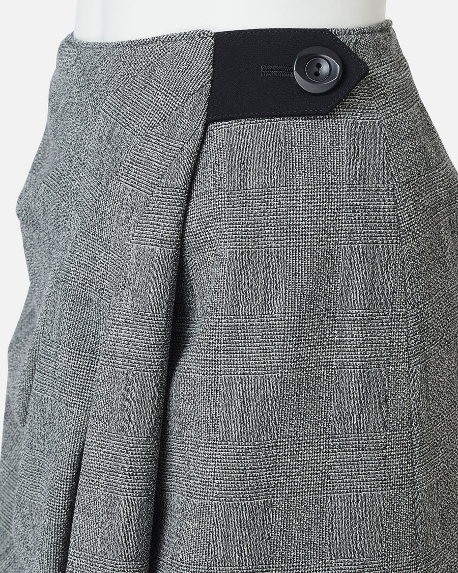 Stretch Crepe Wrap Style Skirt