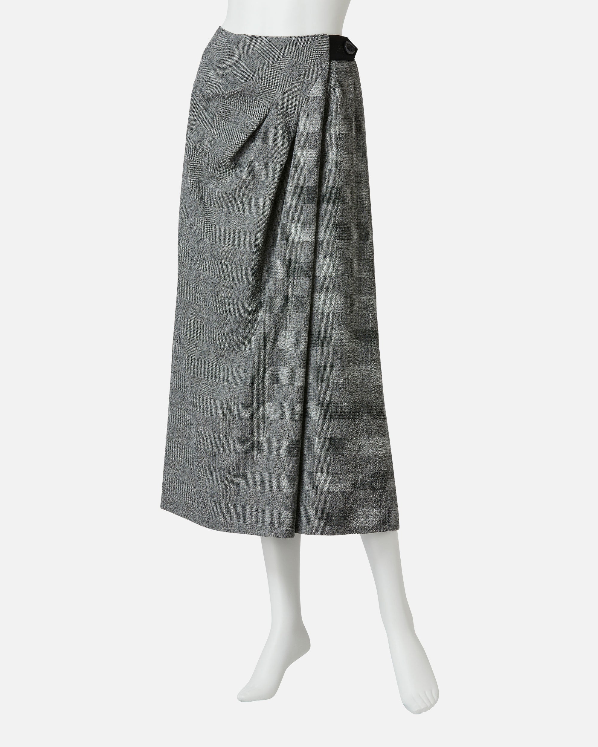 Stretch Crepe Wrap Style Skirt