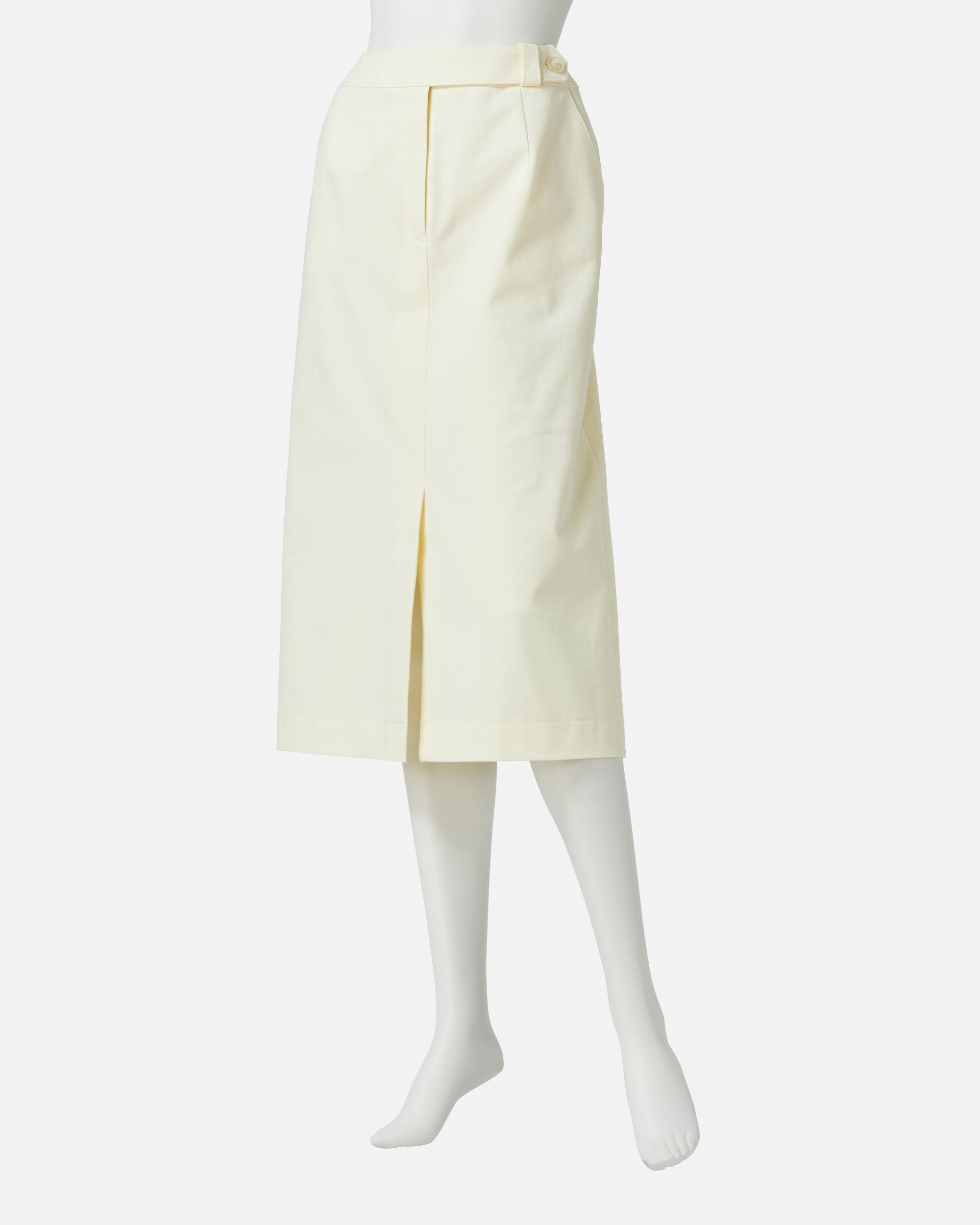 Stretch Gabardine Front Darted Skirt