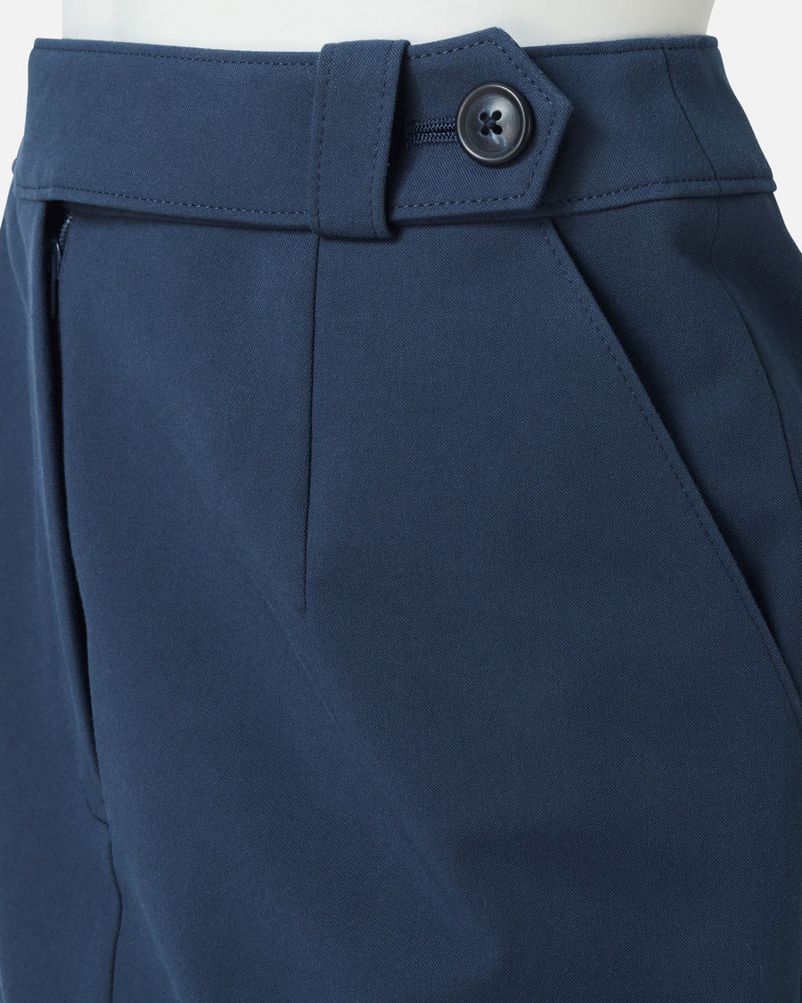 Stretch Gabardine Front Darted Skirt