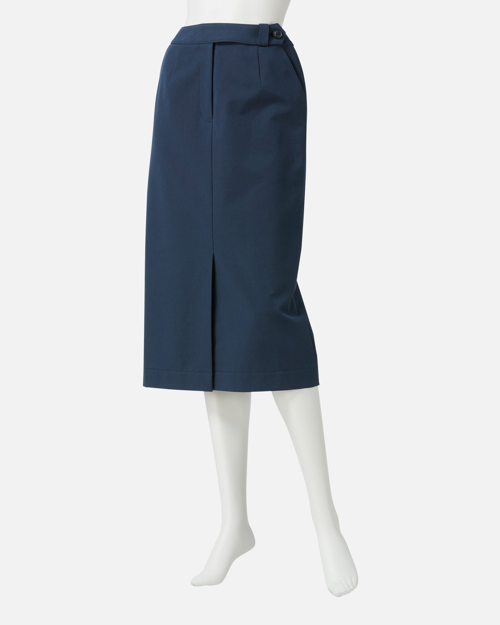 Stretch Gabardine Front Darted Skirt