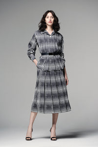 Satin pleated blouse
