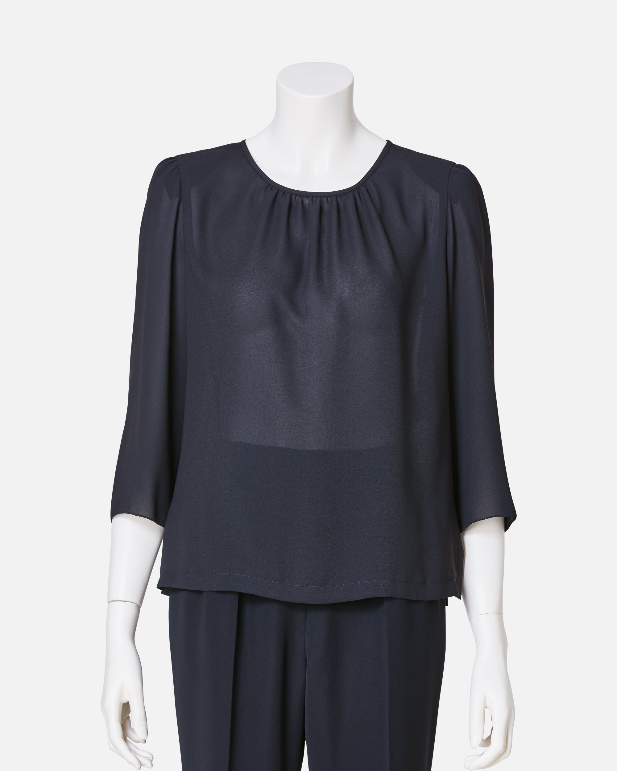 Black Georgette Blouse