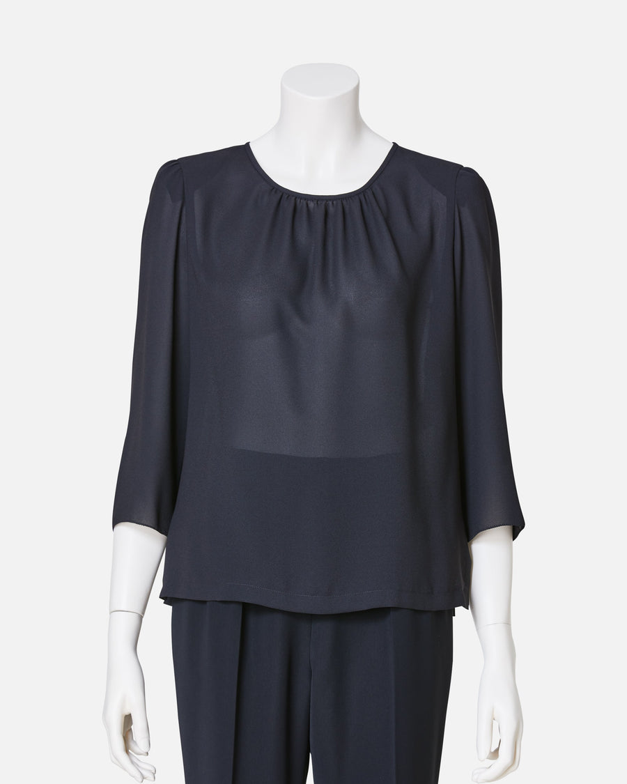 Black Georgette Blouse