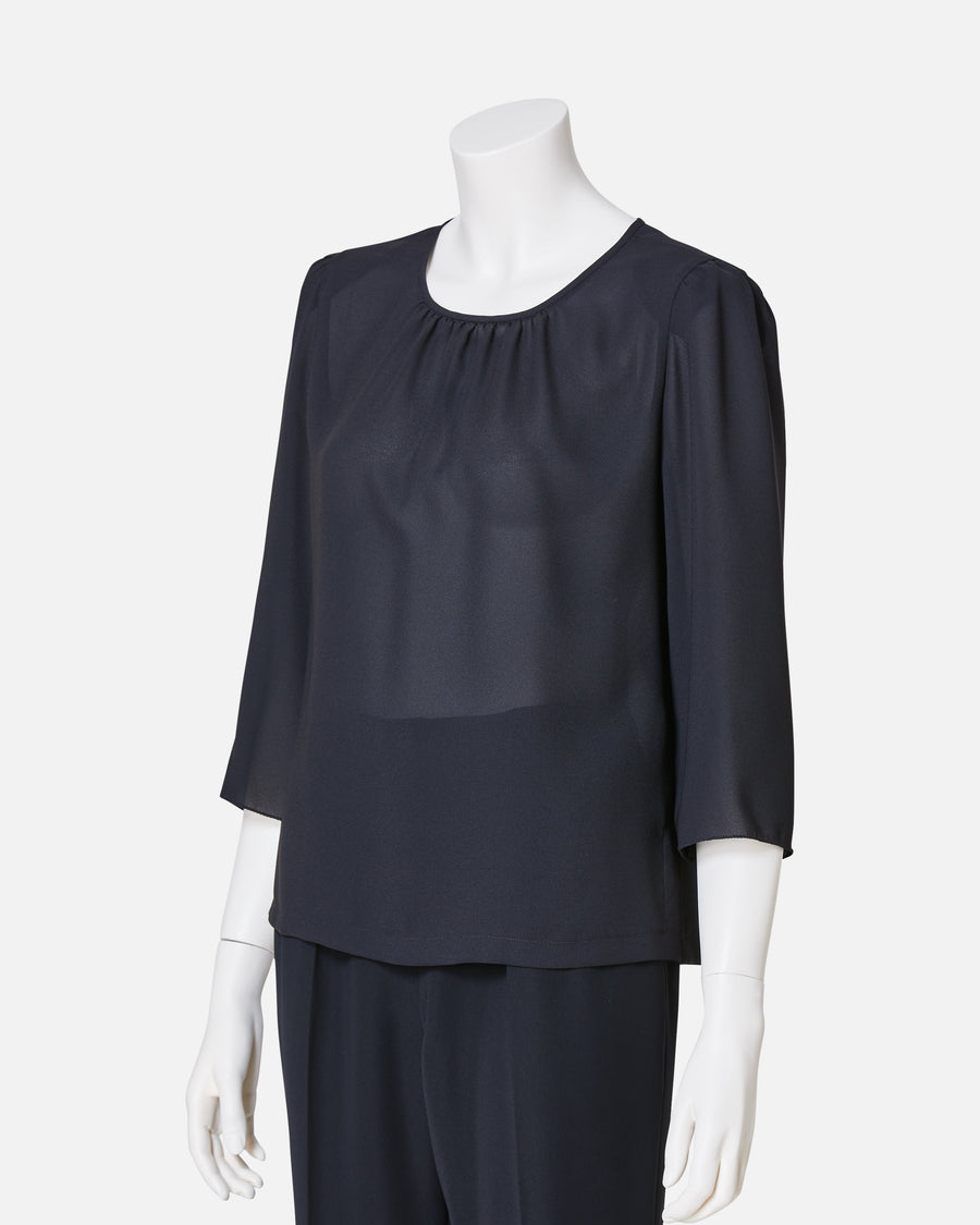 Black Georgette Blouse