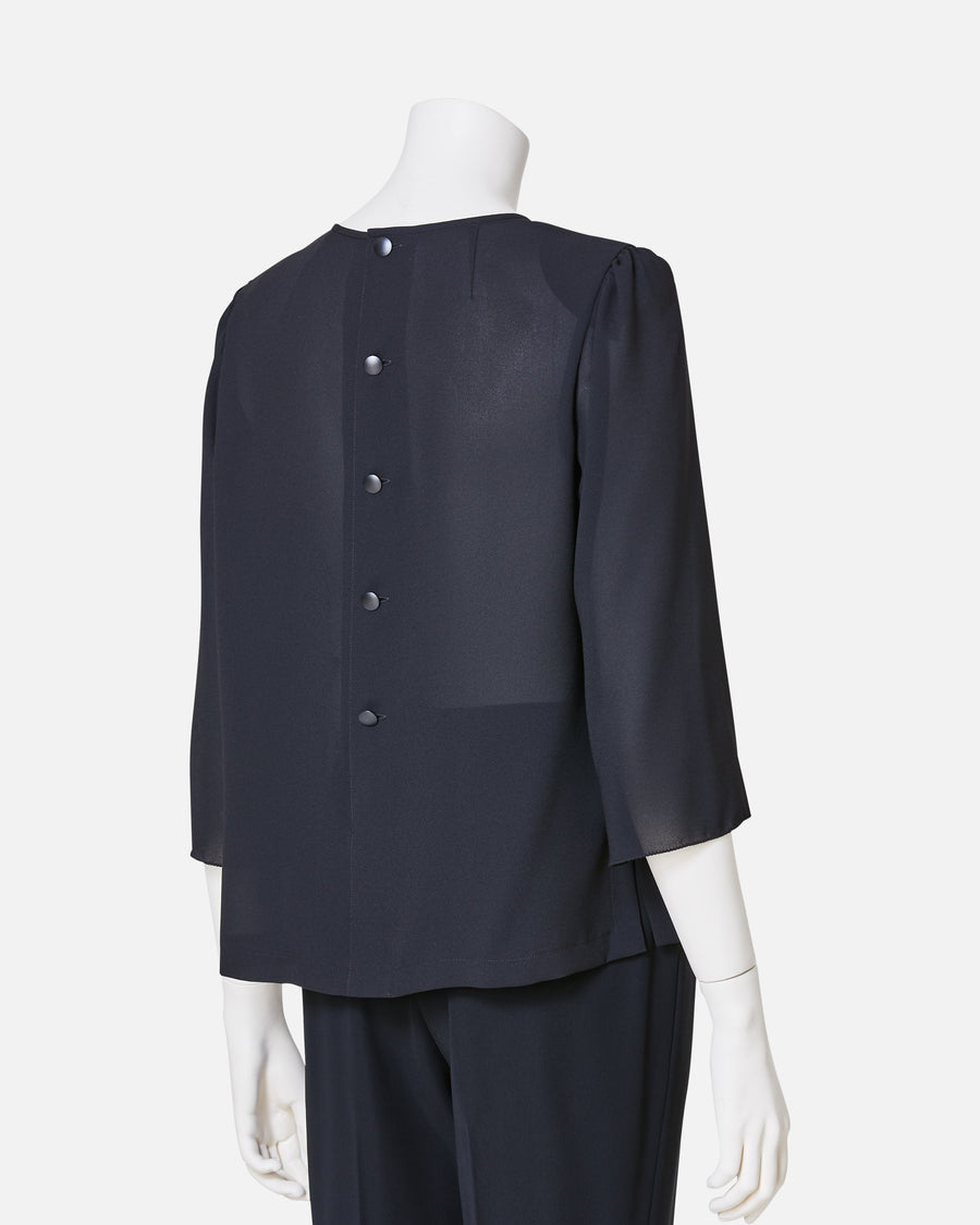 Black Georgette Blouse