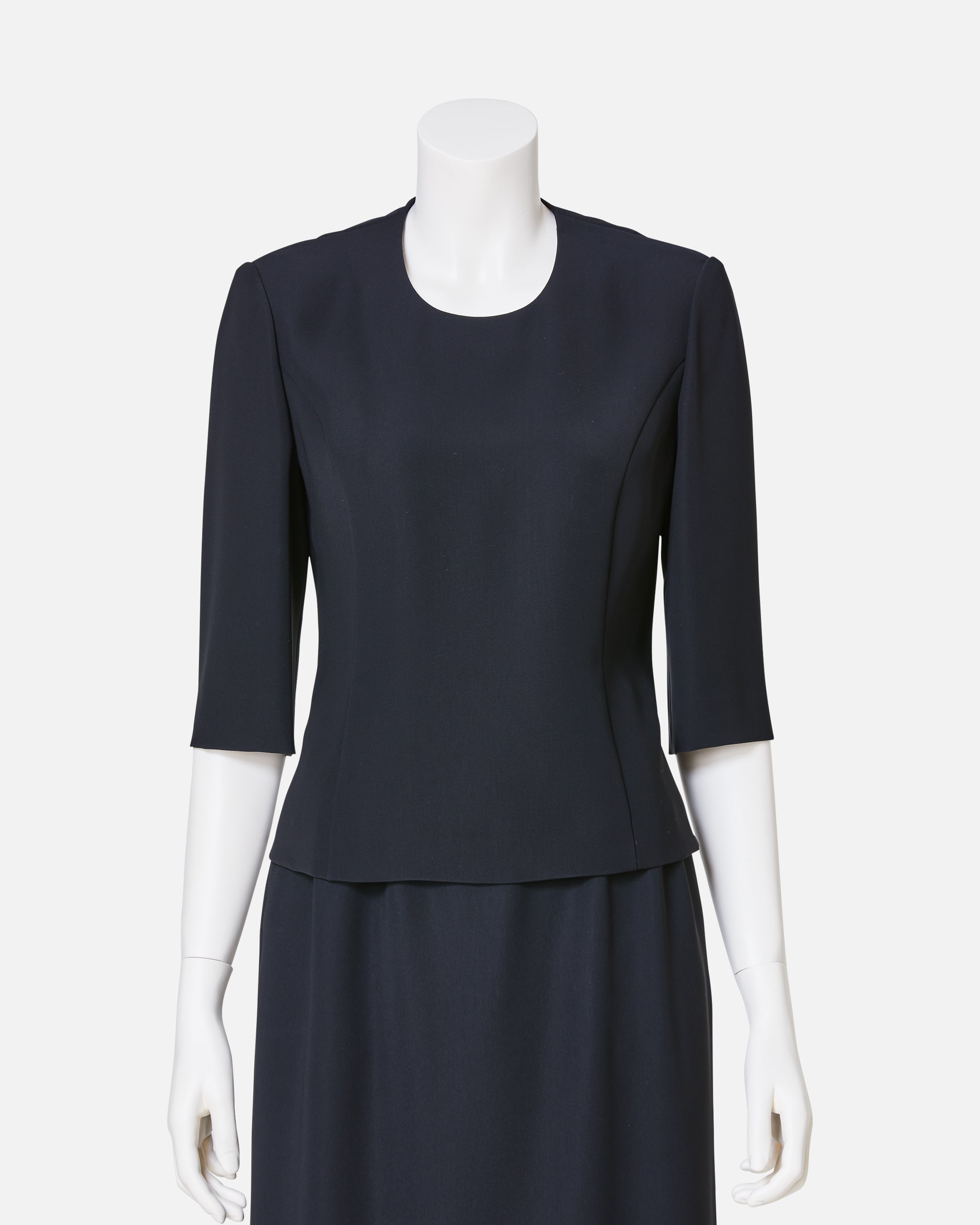 Black Crepe Blouse