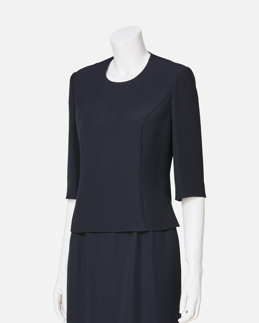 Black Crepe Blouse