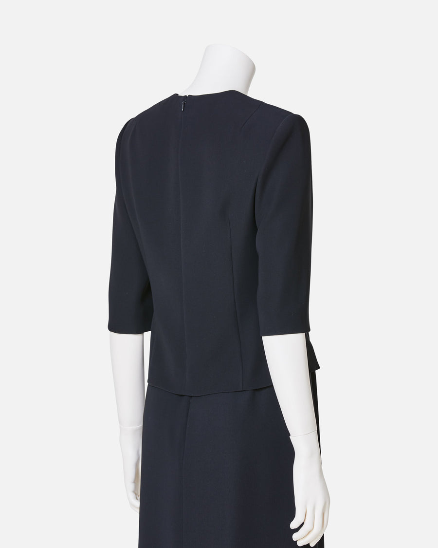 Black Crepe Blouse