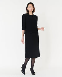Black Crepe Blouse