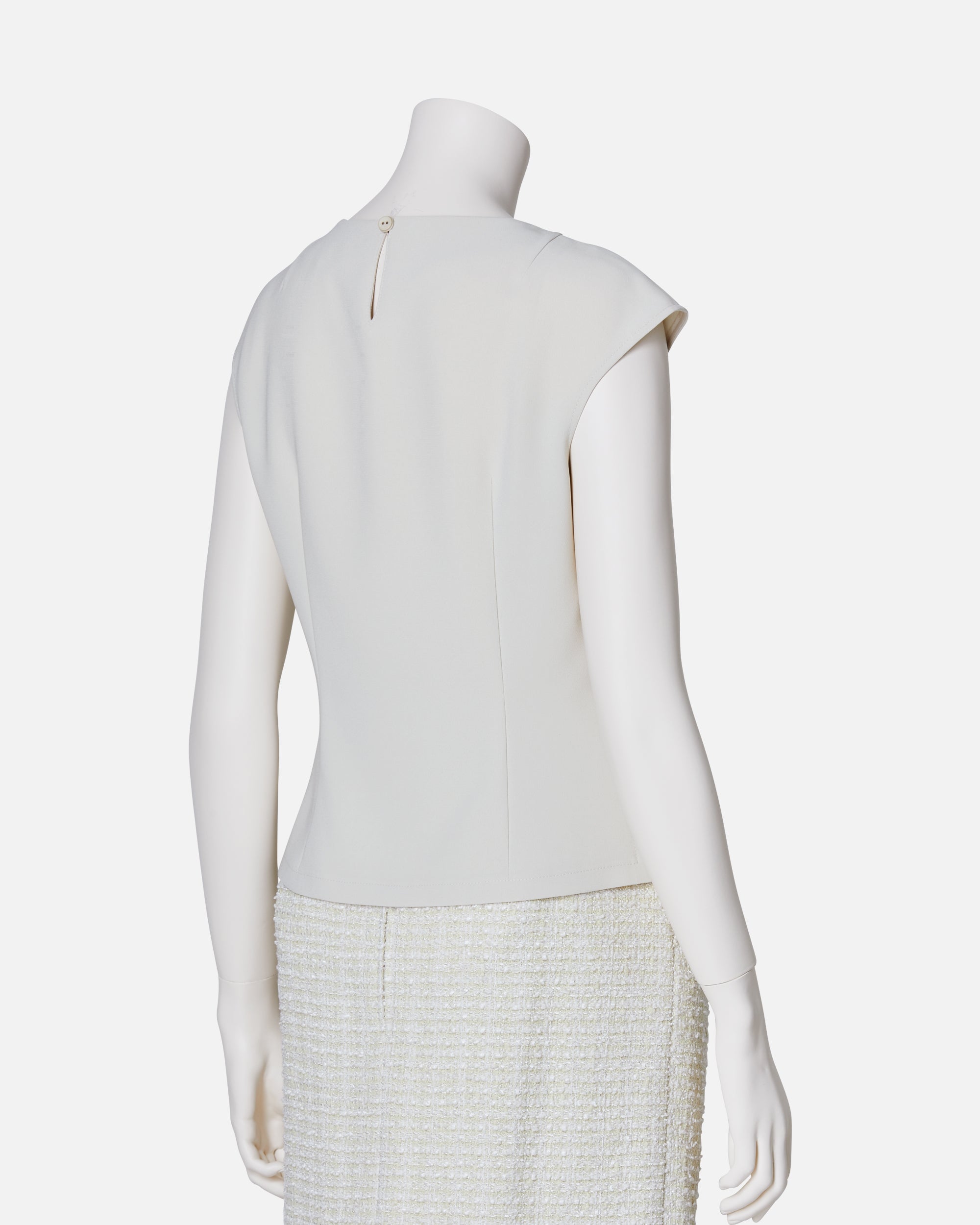 Pleat-Neck Blouse